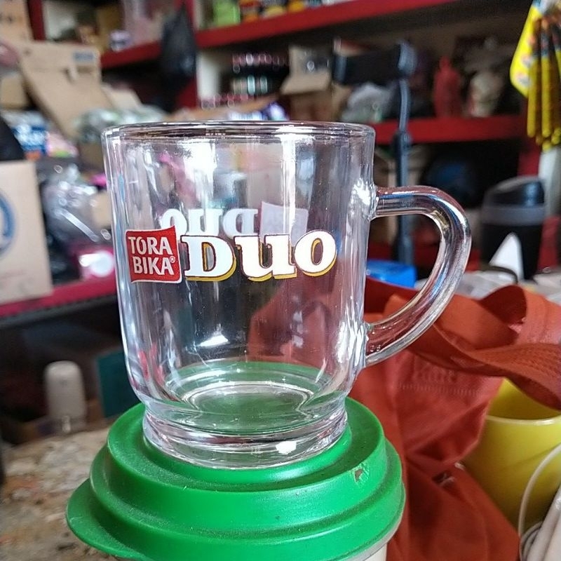 Gelas beling gagang torabika duo khusus gojek