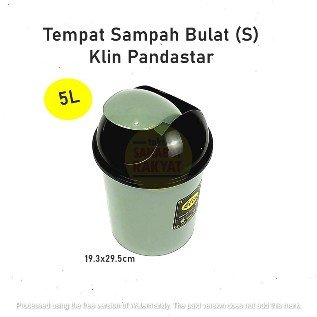 Tempat Sampah Bulat/Tempat Sampah Kamar Mandi  Pandastar