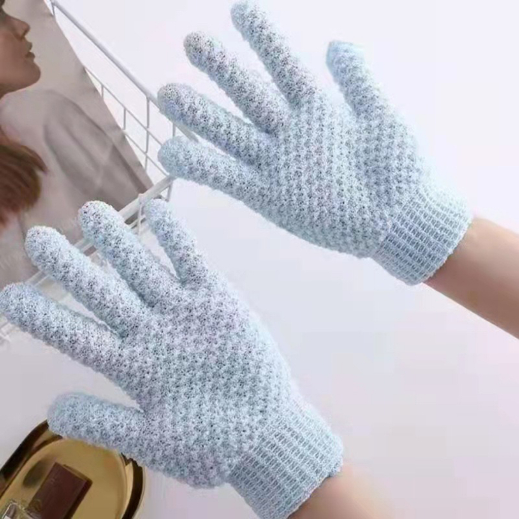 Sarung tangan Mandi scruber Sarung Tangan Bath Glove Exfoliating Bath scrub Gloves Sponge Spons