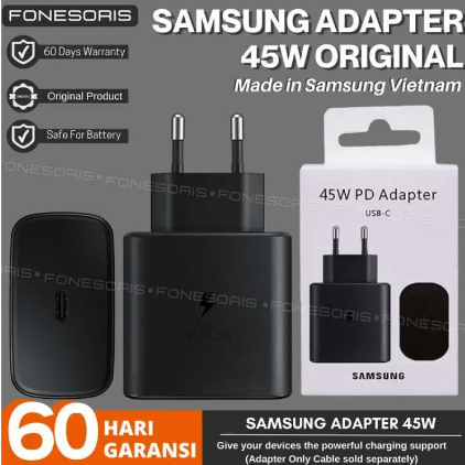 ADAPTER SAMSUNG S21 45W USB-C ORI 99.9% FAST CHARGING