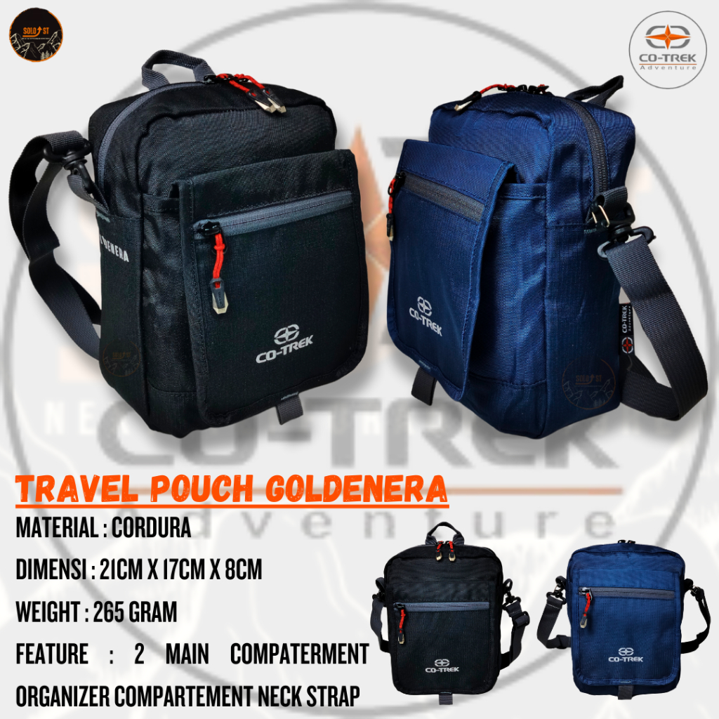 TRAVEL POUCH GOLDENERA COTREK TAS SELEMPANG PRIA COTREK