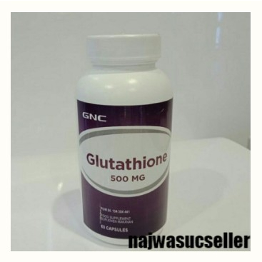 GNC L-GLUTATHIONE ORIGINAL BPOM Obat Pemutih badan Wajah ISI 60 KAPSUL