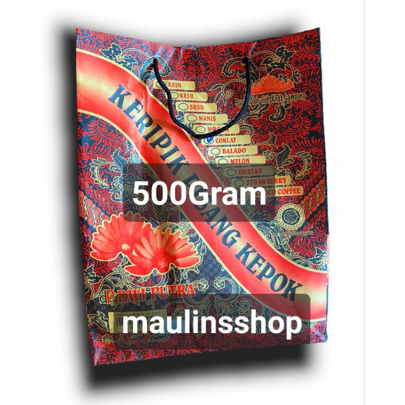 Keripik Pisang Kepok DWI PUTRA Khas Lampung 500gr