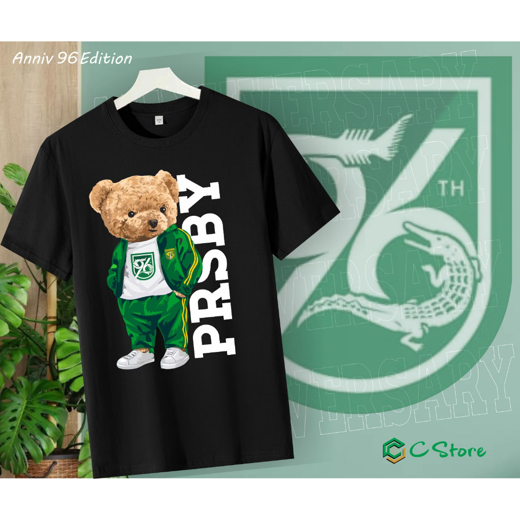KAOS PERSEBAYA ANNIVERSARY KAOS BERUANG PERSEBAYA KAOS BEAR KAOS BONEK ANAK KAOS PERSEBAYA ANAK  KAO