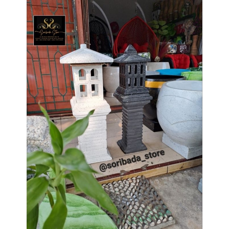 Box Lampu Taman Mewah Batu Alam | Box Lampu | Dekorasi Taman | Hiasan Taman | Cup Lampu Unik