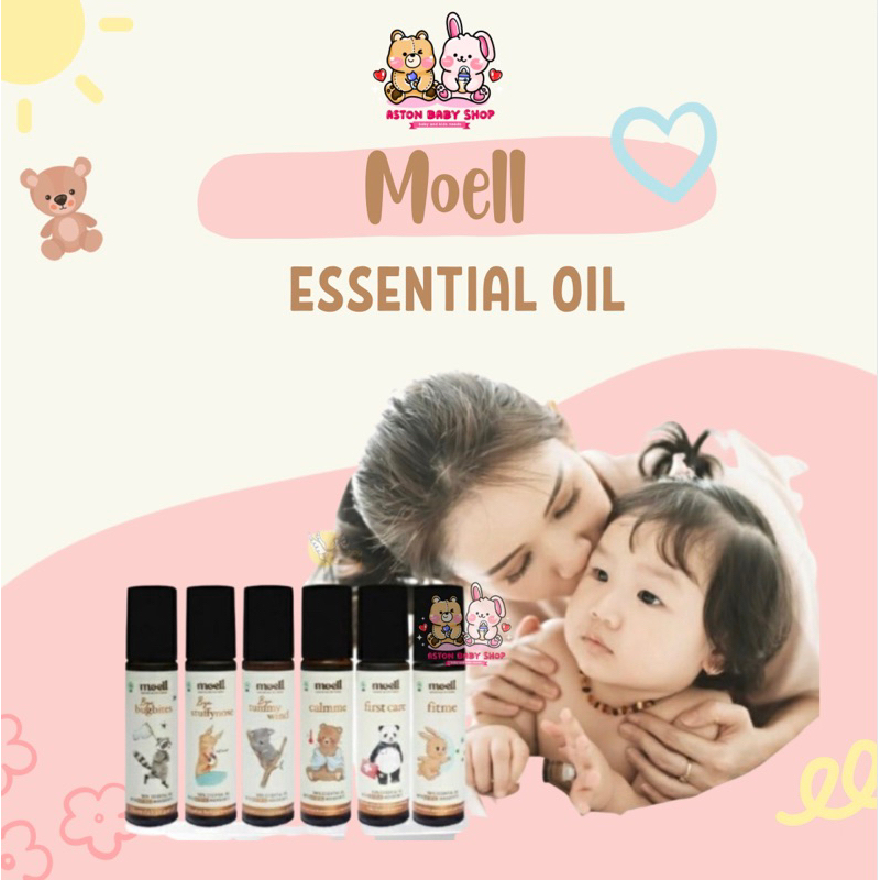 Moell Natural Essential Oil Tummy Winds/Stuffy Nose/Calmme/First Care/Bug Bites/Fit me/