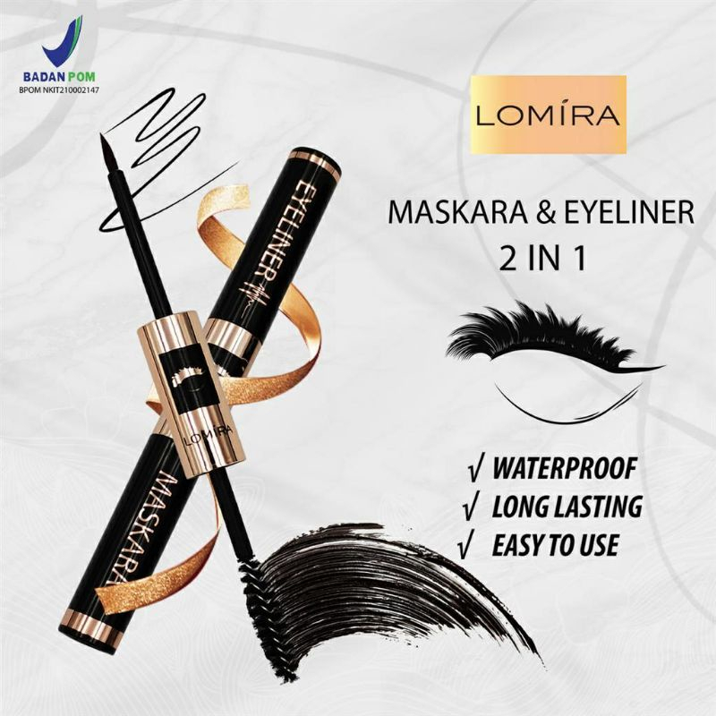 ❤ MEMEY ❤ LOMIRA 2in1 Maskara &amp; Eyeliner