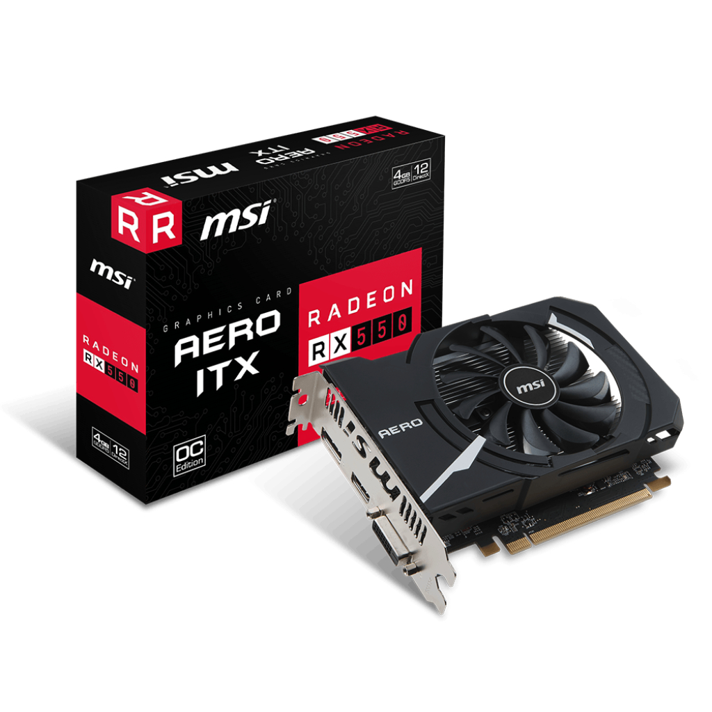 MSI AMD Radeon RX 550 Aero ITX 4G OC