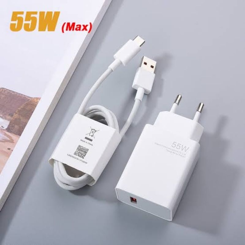 Charger Xiaomi Turbo Charging 55 Watt - Charger MI Type C 55W MDY-11-EA