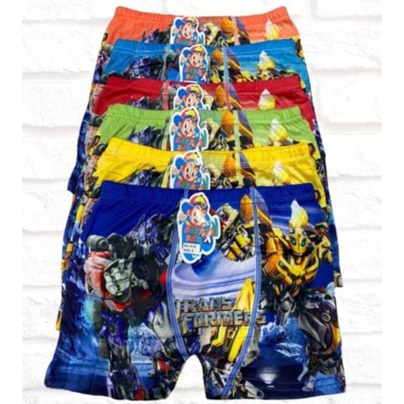 12PCS BOXER ANAK COWO MOTIF GROSIR