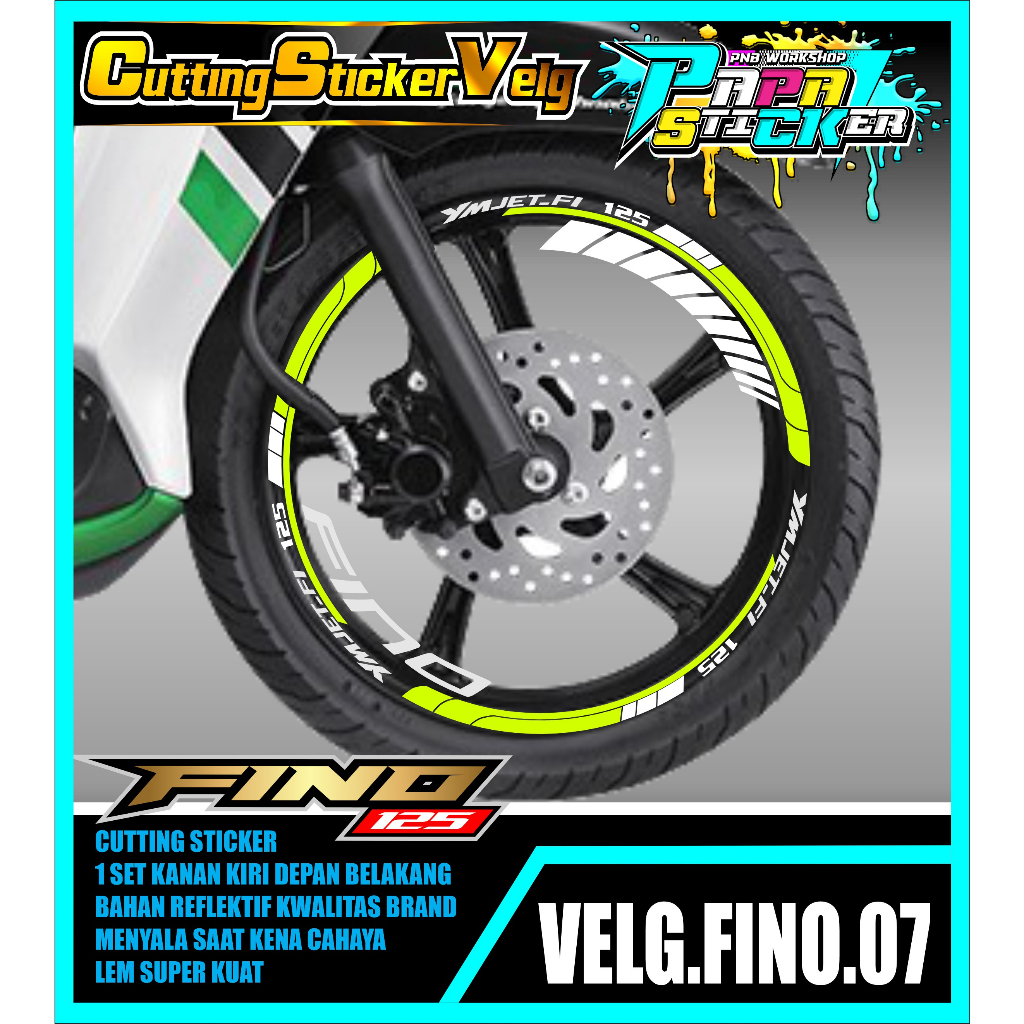 STIKER  VELG FINO CUTTING STICKER VELG FINO CUTTING VARIASI 07