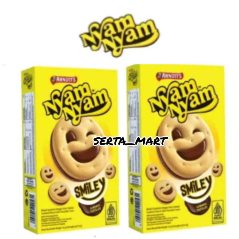 

Nyam Nyam Smiley Chocolate 45gr - Biskuit NyamNyam