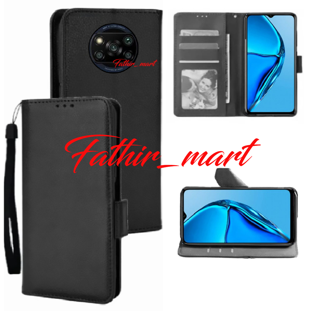 CASE FLIP WALLET XIAOMI POCO X3 / POCO X3 PRO / POCO X3 GT CASING DOMPET HP KULIT