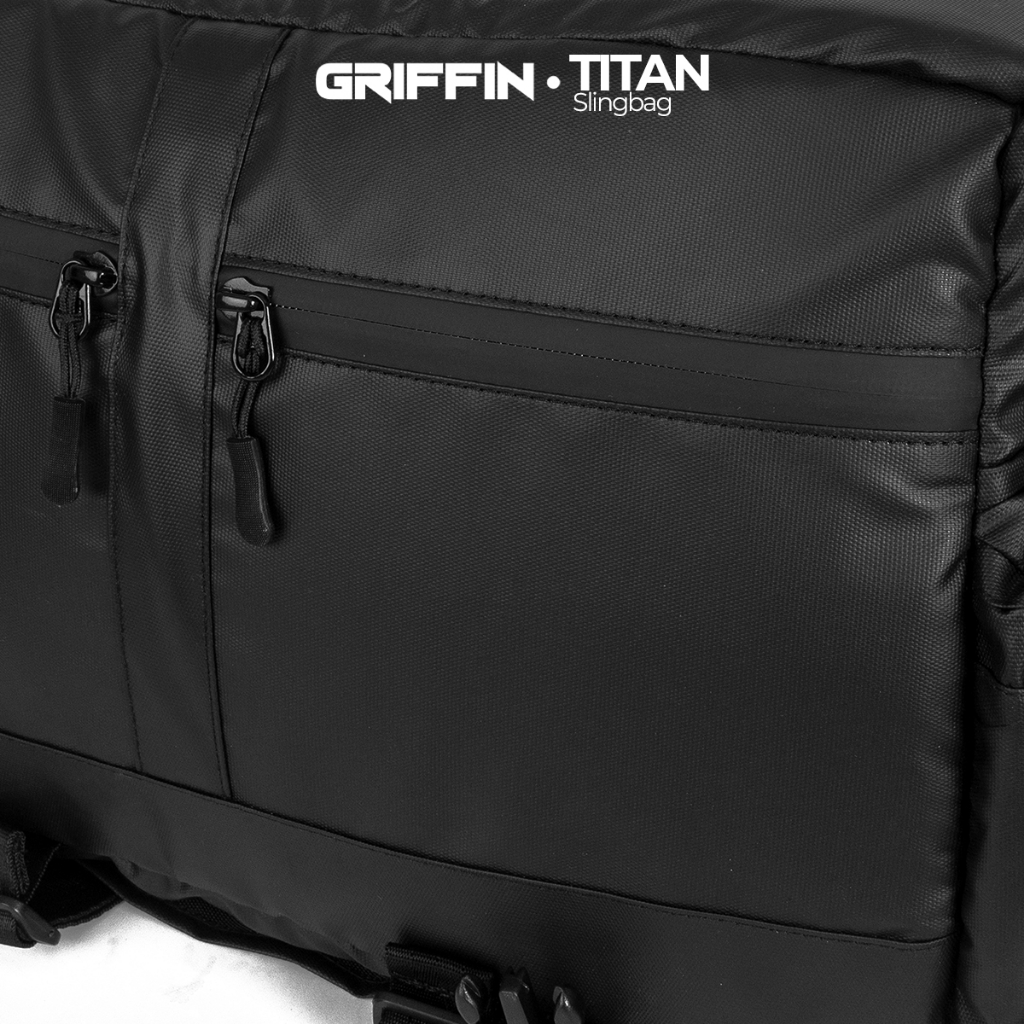 Tas Selempang Pria Kamera dan Laptop Waterproof Hitam Keren dan Elegan Titan by Griffin