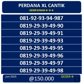 PERDANA XL RANDOM 087-XXX-999-XXX