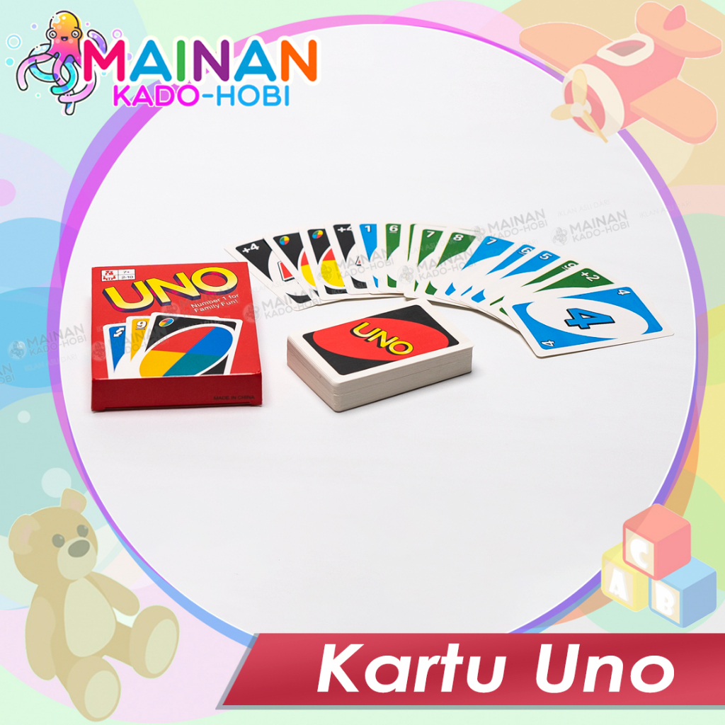 HADIAH MAINAN ANAK PLAYING CARD FAMILY BOARD GAME KARTU UNO