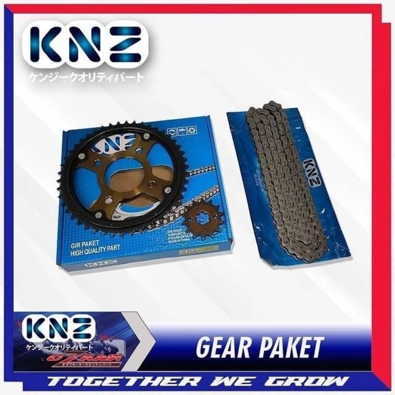 GEAR SET RX KING, SATRIA150 14-43T,CB150R/15/46T,SUPRA15-40T,FITNEW14-36T/45T,KLX150,MEGAPRONEW2011,