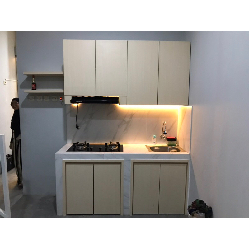 KITCHEN SET ATAS MINIMALIS RAK DAPUR LEMARI DAPUR RAK GANTUNG RAK BUMBU LEMARI GANTUNG MINIMALIS MUR