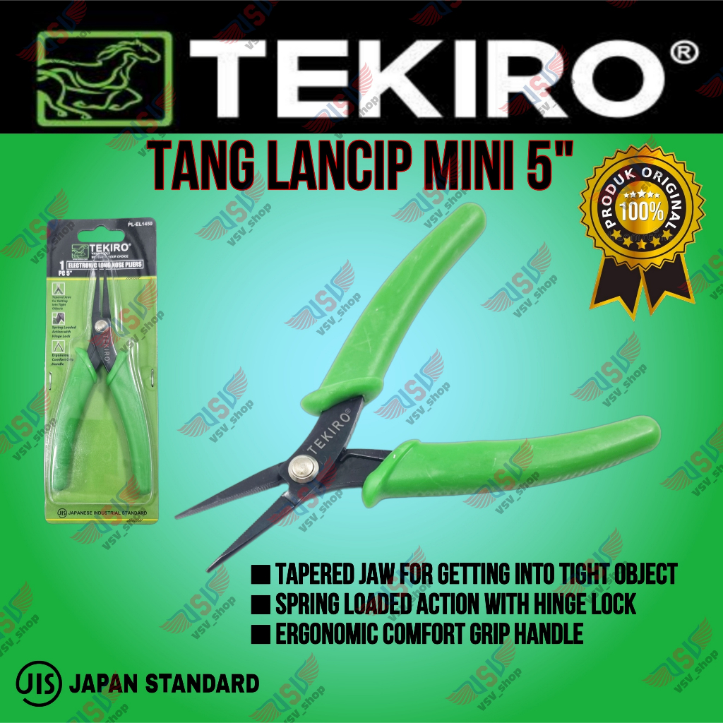 TEKIRO Tang Lancip Elektronik Mini 5 inchi Electronic Long nose Plier 5&quot;