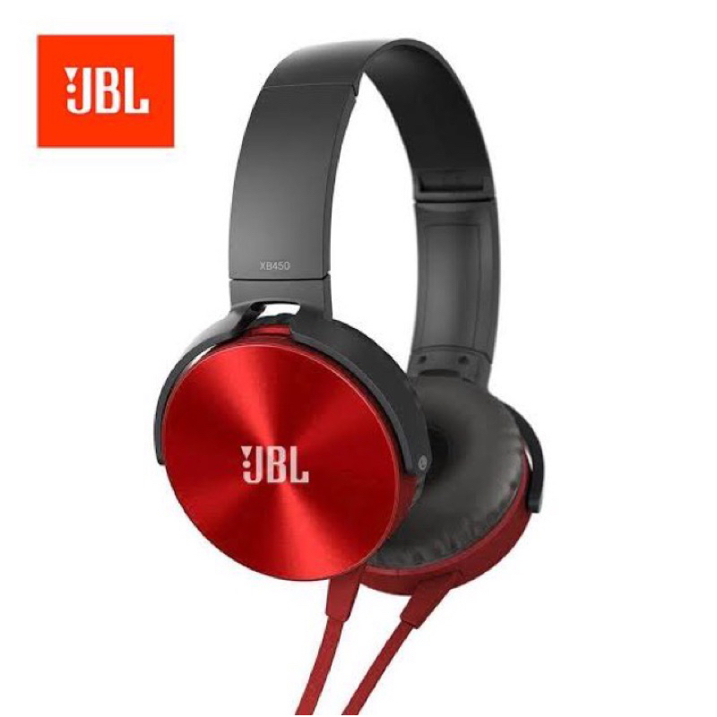 Headset Bando JBL/REALME/SONY XB450 Stereo + Mic Extra Bass Original ready stok gan