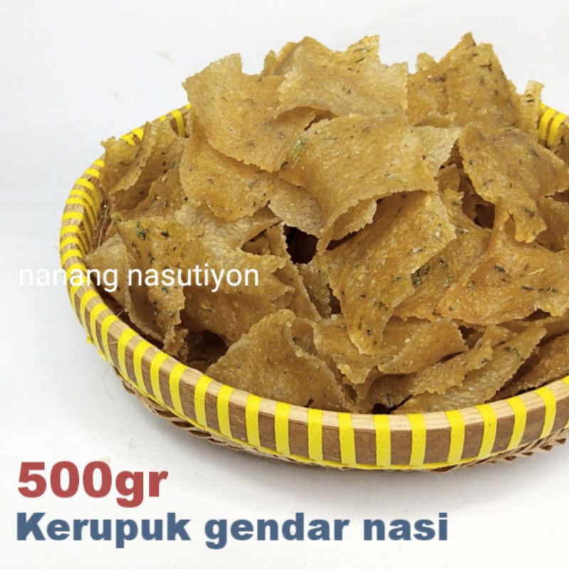 

Kerupuk gendar legendar nasi mentah 500gram