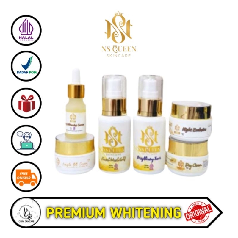 NS QUEEN skincare original paket PREMIUM / bb cream / naqila cushion