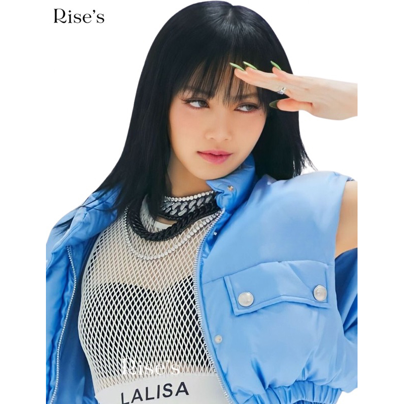 vest puffer cropp unisex lalisa