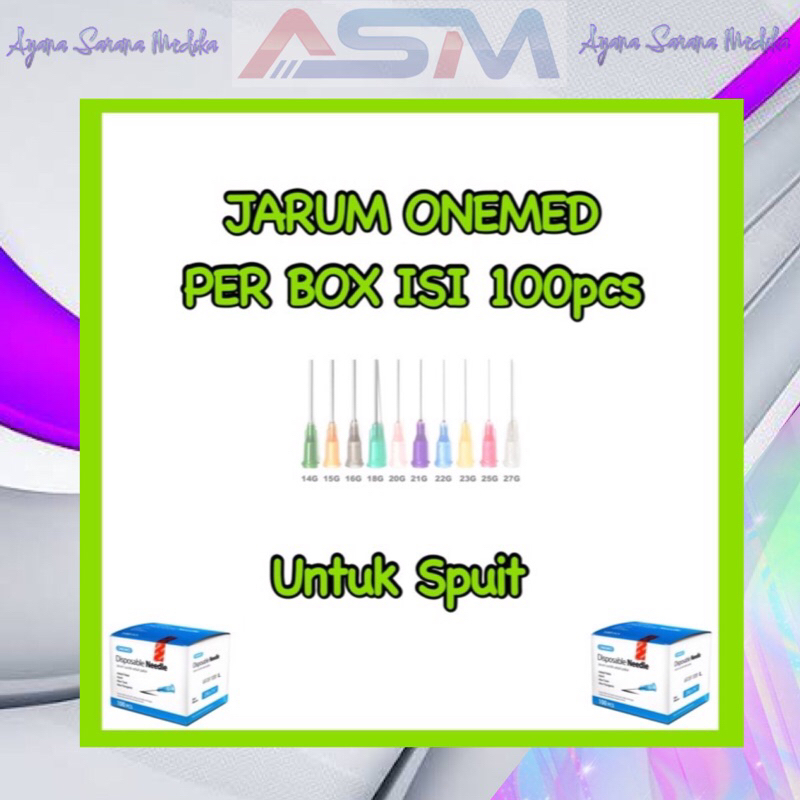 PER BOX DISP JARUM ONMED / jarum spuit