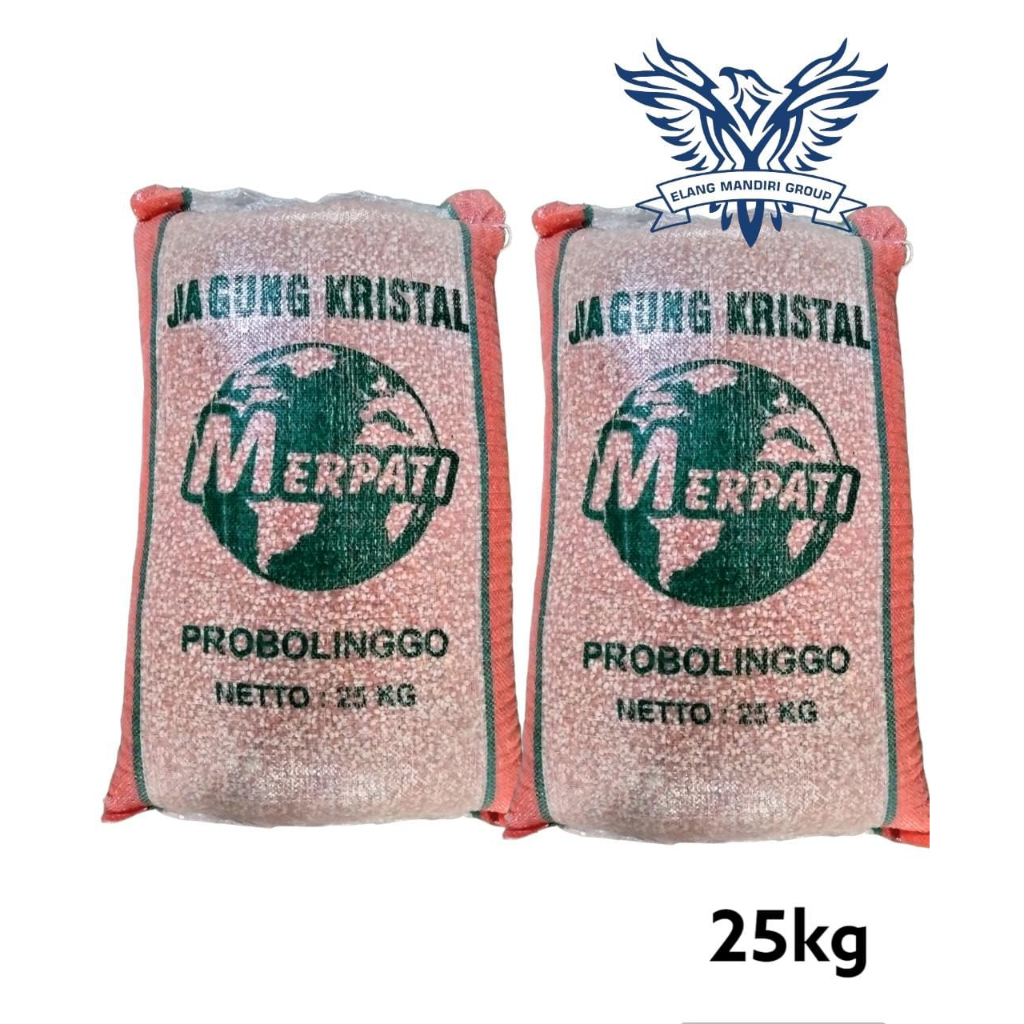 Jagung Kristal Super Cap Merpati Probolinggo 25kg Pakan Burung Merpati