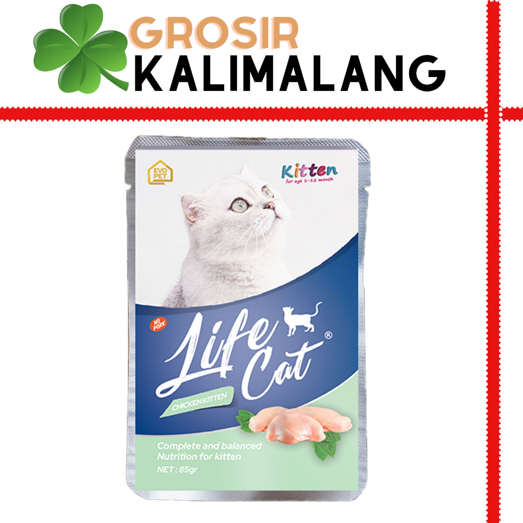 Life Cat Pouch Kitten Chicken 85gr