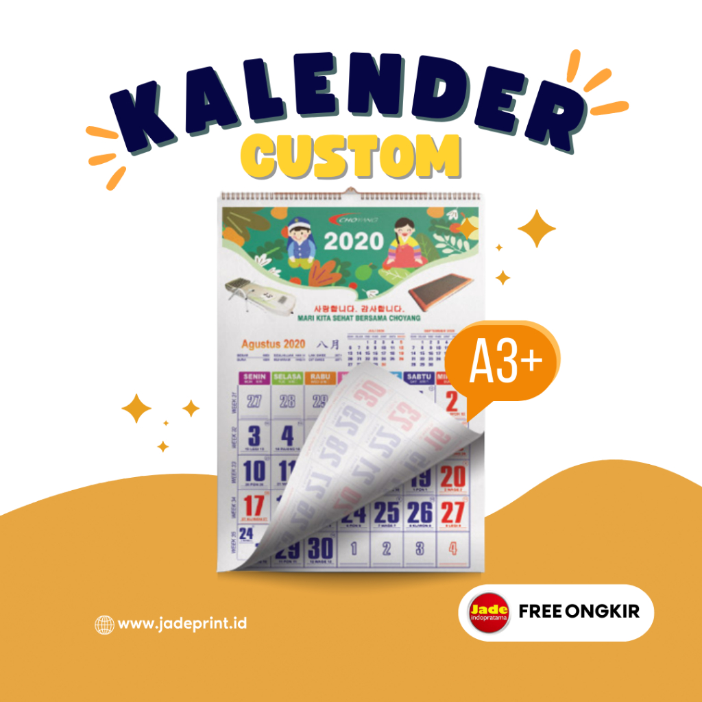 

[FILE SIAP CETAK] Kalender Dinding Tahunan A3+ Min. Order 500pcs Kalender Dinding Tahunan A3+