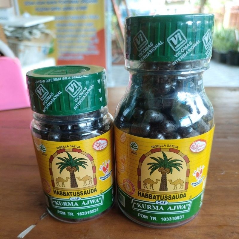 HABBATUSSAUDA CAP KURMA AJWA [ORI] 100 kapsul] OBAT HERBAL JINTEN HITAM | NIGELLA SATIVA