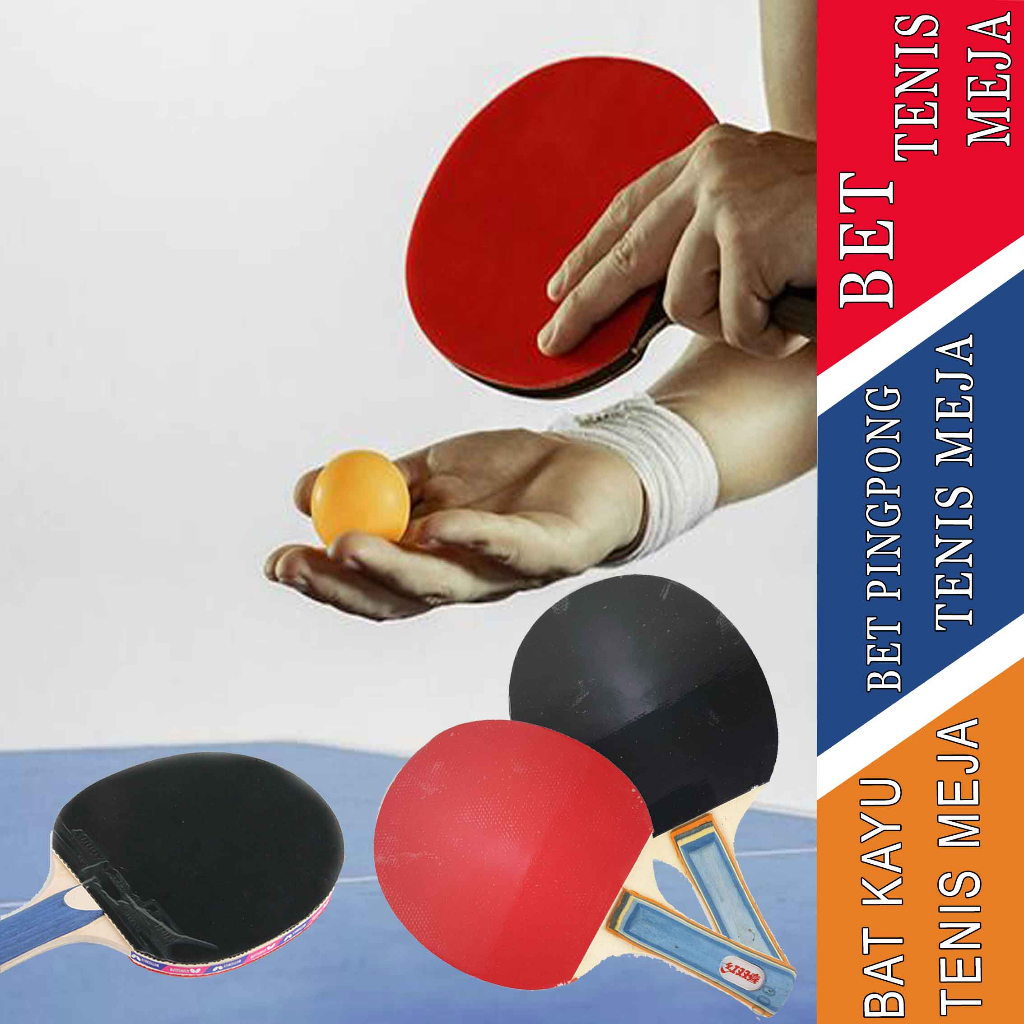 Bet Pingpong - Bet Tenis Meja - Papan Tenis Meja - Bet Kayu Tenis