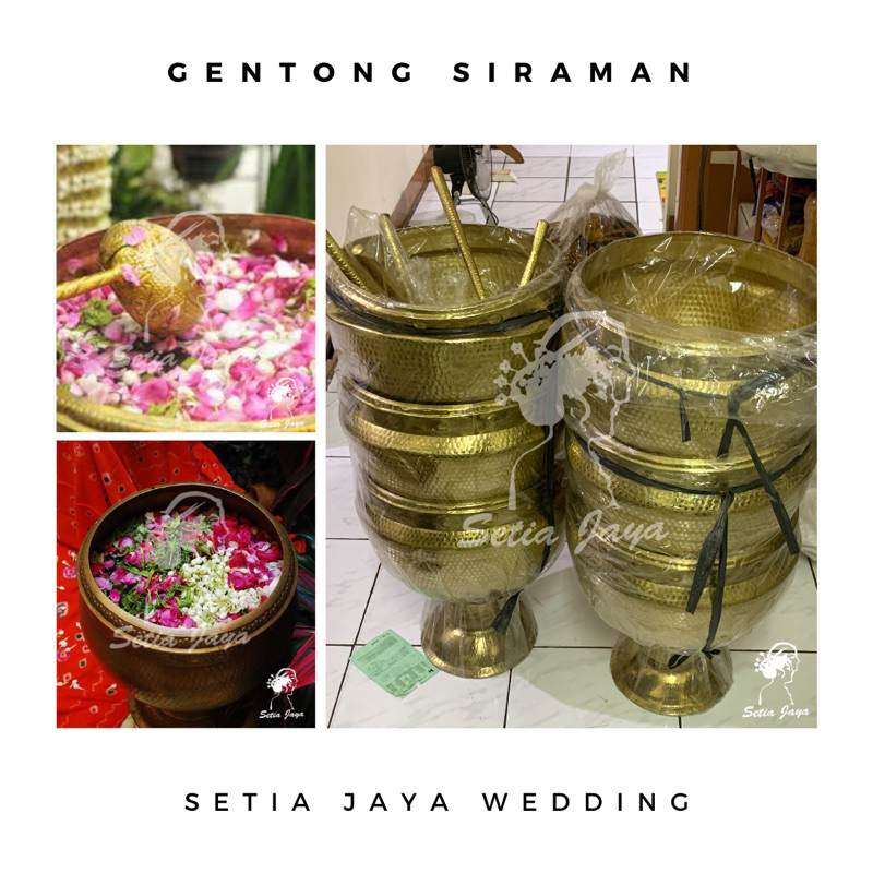 Bokor Siraman/ Gentong Besar Gayung Set