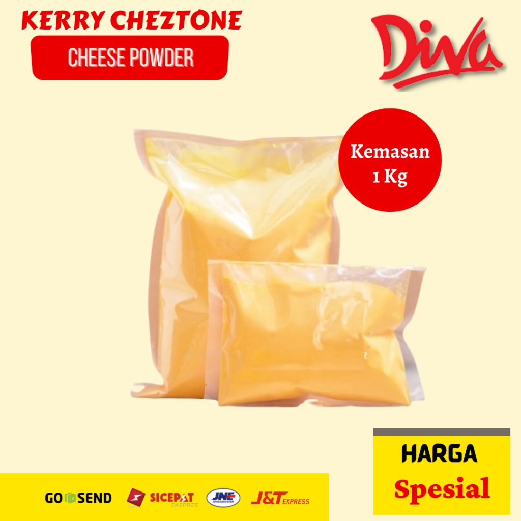 

[1 kg] Kerry Cheztone | Keju Bubuk Kuning | Cheese Powder