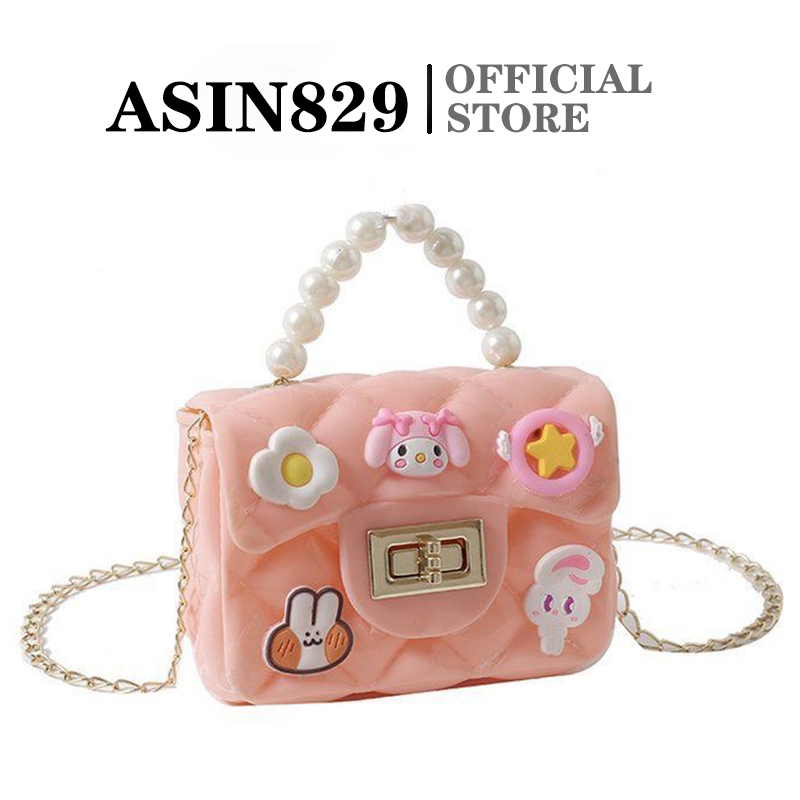 ASIN829 Tas Slip Rantai Berlian Wanita Tas Korea Tas Tangan Wanita T78 Mini Shoulder Chain Bag Crossbody Bag Perjalanan Belanja Serbaguna dan Bergaya