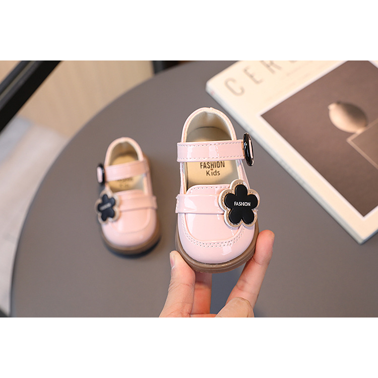 Sepatu Flat Shoes Anak Perempuan Usia 1 Sampai 2 Tahun Glosyy Akssoris Bunga STB Pink