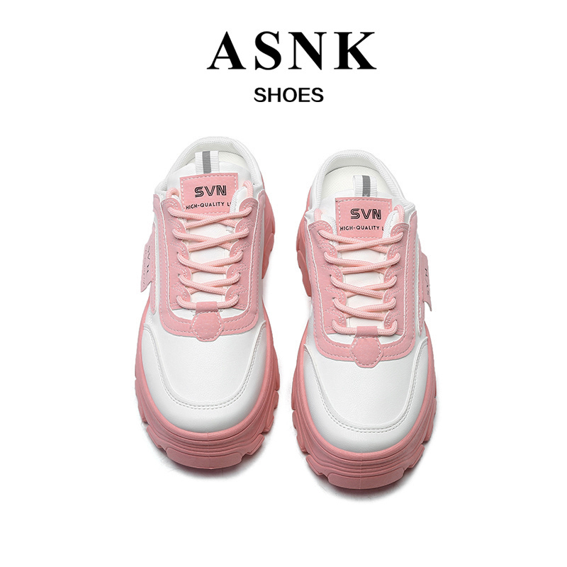 [GROSIR][COD] SEVEN_DAY SEPATU SNEAKERS WANITA KOREA IMPORT SPORT SHOES PINK H-965