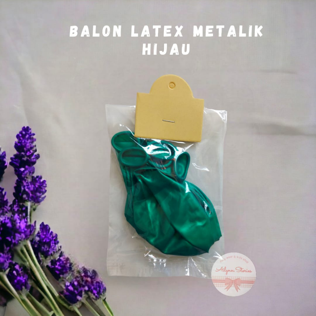 Balon Latex Metalok / balon warna Metalik 12inch - 5pc