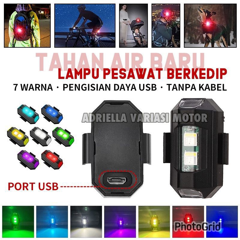 ￼COD LAMPU LED KEDIP SEPEDA MOTOR MOBIL LAMPU LED USH MODEL PESAWAT LAMPU CUSTOM