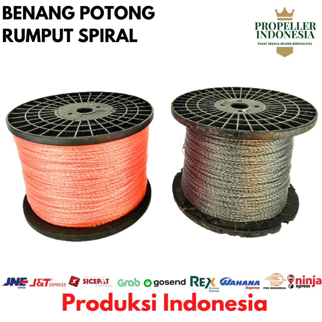 TALI SENAR POTONG RUMPUT SPIRAL 2.4mm PERMETER Benang Potong Rumput