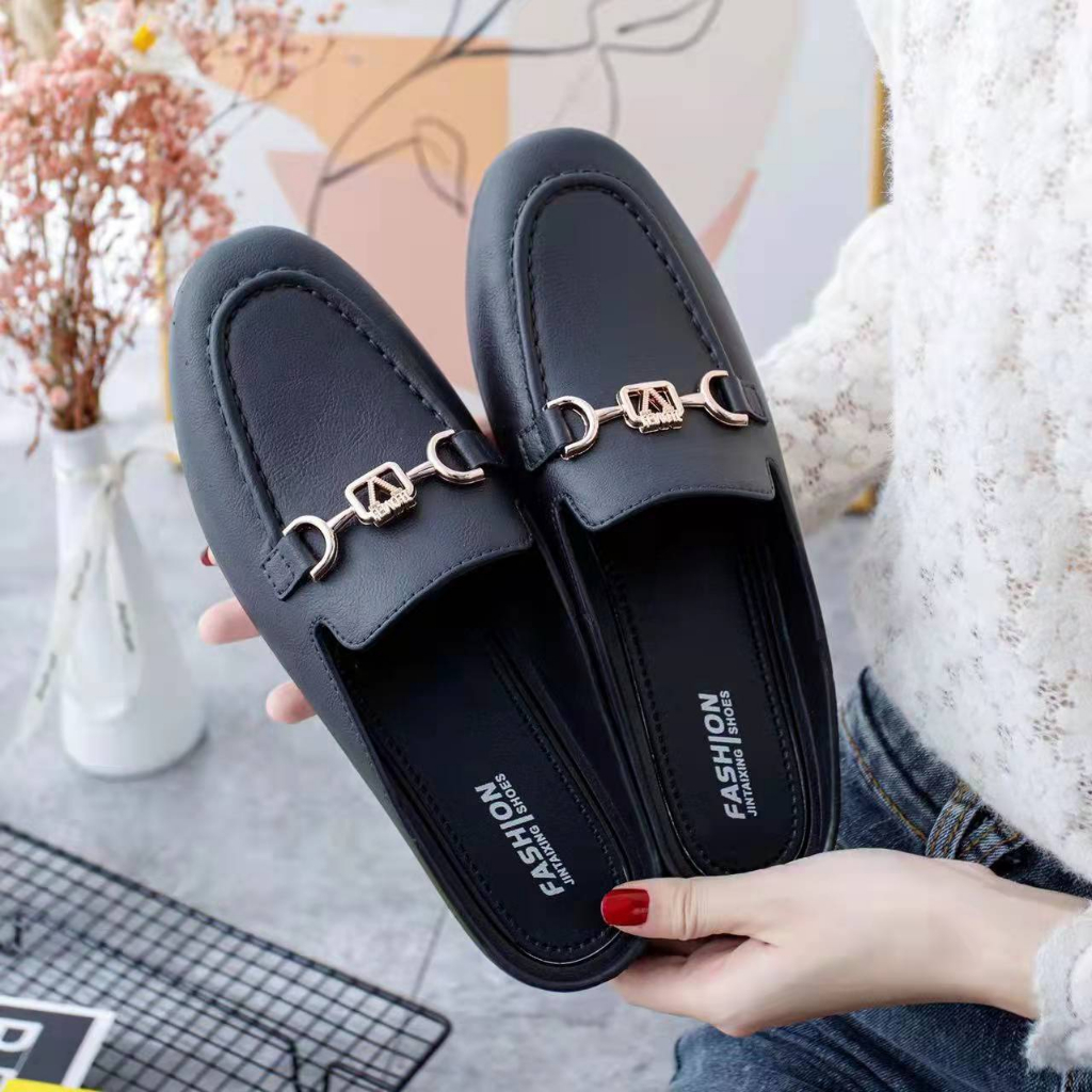 AND / COD / Sandal Slip On Wanita Import Sendal Jalan Cewek Slippers Wanita Kasual Sandal Slop Anak Perempuan Kekinian SPT-39 SPT-68