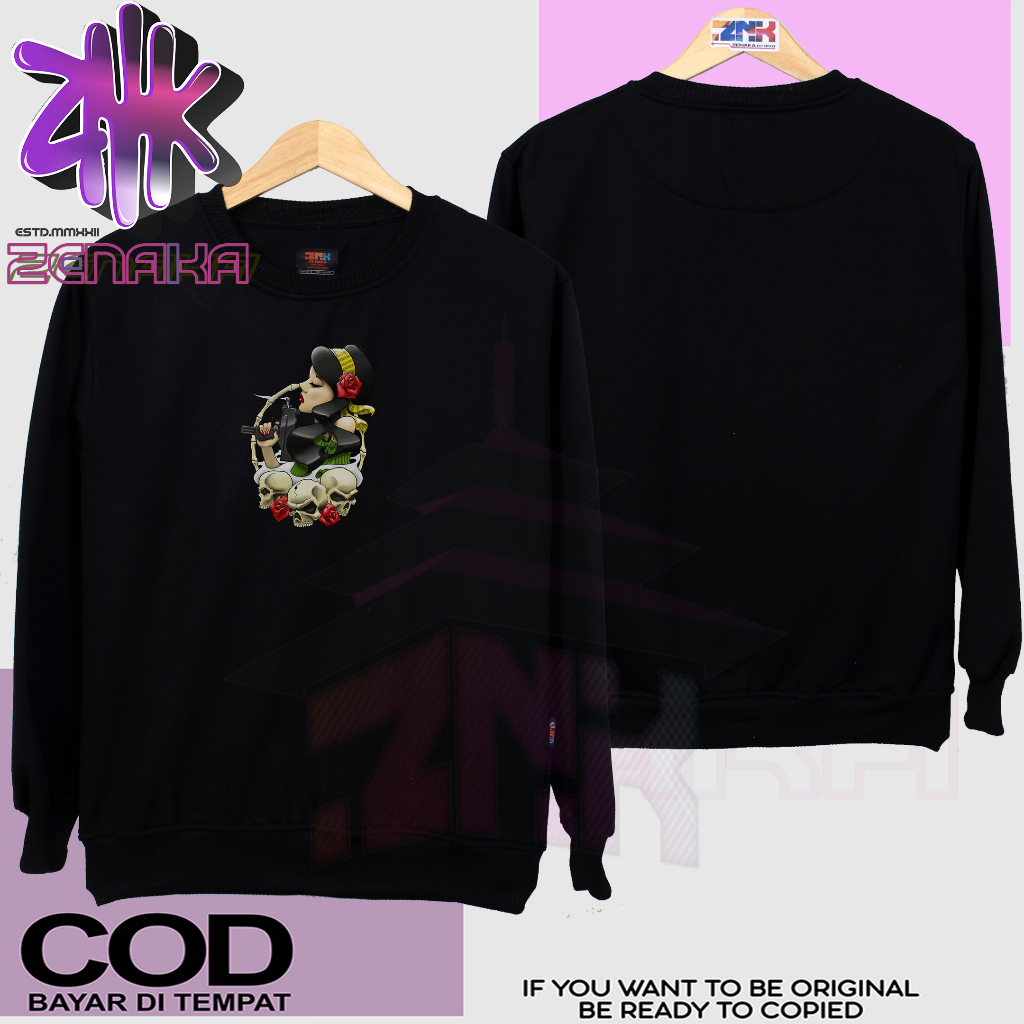 Zenaka Crewneck pria distro aesthetic Crewneck pria oversize tebal polos putih Sweater pria distro keren 2023 Sweater pria distro tebal aesthtetic Jaket pria keren distro terbaru 2023 Hoodie pria distro aesthetic graffity simple kuala