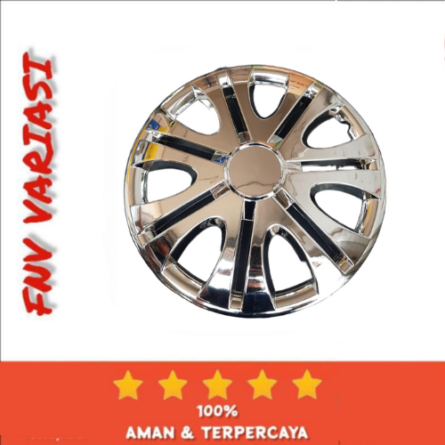 Wheel Dop Cover Chrome Dop Velg Ring 12,13,14,15 Inch LOWIN Universal