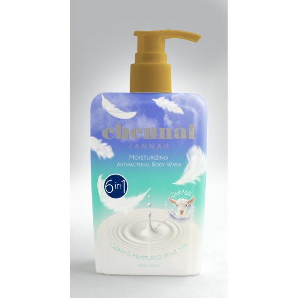 Chennai Jannah Body Wash 250 ml (Goat Milk) White