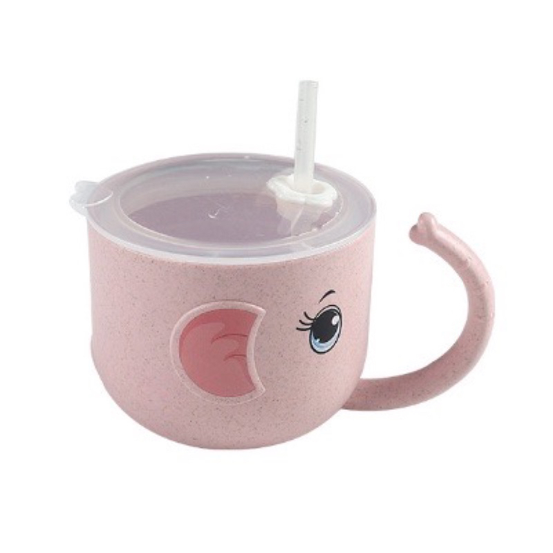 Training Cup Gelas Anti Tumpah Anak / Botol Minum Bayi Gelas Sedotan Pegangan Gelas Minum Anak Balita / mangkok bayi Mpasi