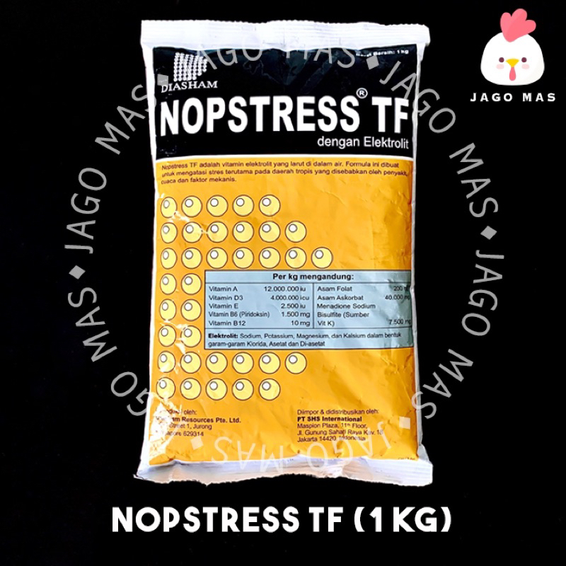 

Nopstress TF Tropical Formula 1 Kg Kuning Vitamin Elektrolit Untuk Hewan 1KG