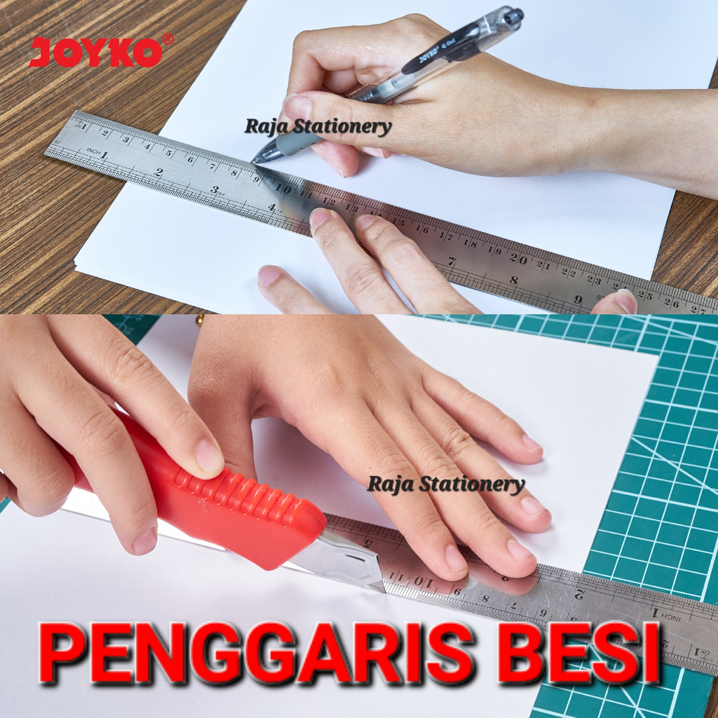 

Joyko STAINLESS Ruler 15cm 30cm / Penggaris BESI 30cm 15cm Joyko