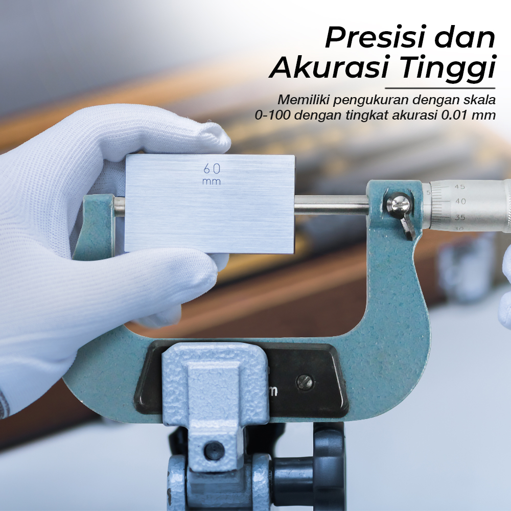 Micrometer Thickness Gauge Screw High Precision 0.01mm 4 PCS - LM100