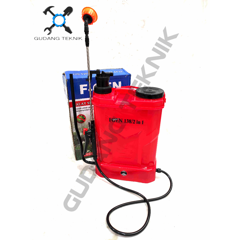 Sprayer Hama Elektrik 2in1 13.8L F-GEN / Alat Semprot Semprotan Obat Hama Disenfektan 13,8 Liter FGEN Electric Manual FGEN